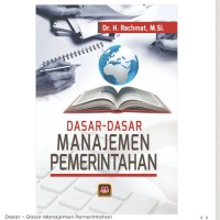 Dasar-Dasar Manajemen Pemerintahan